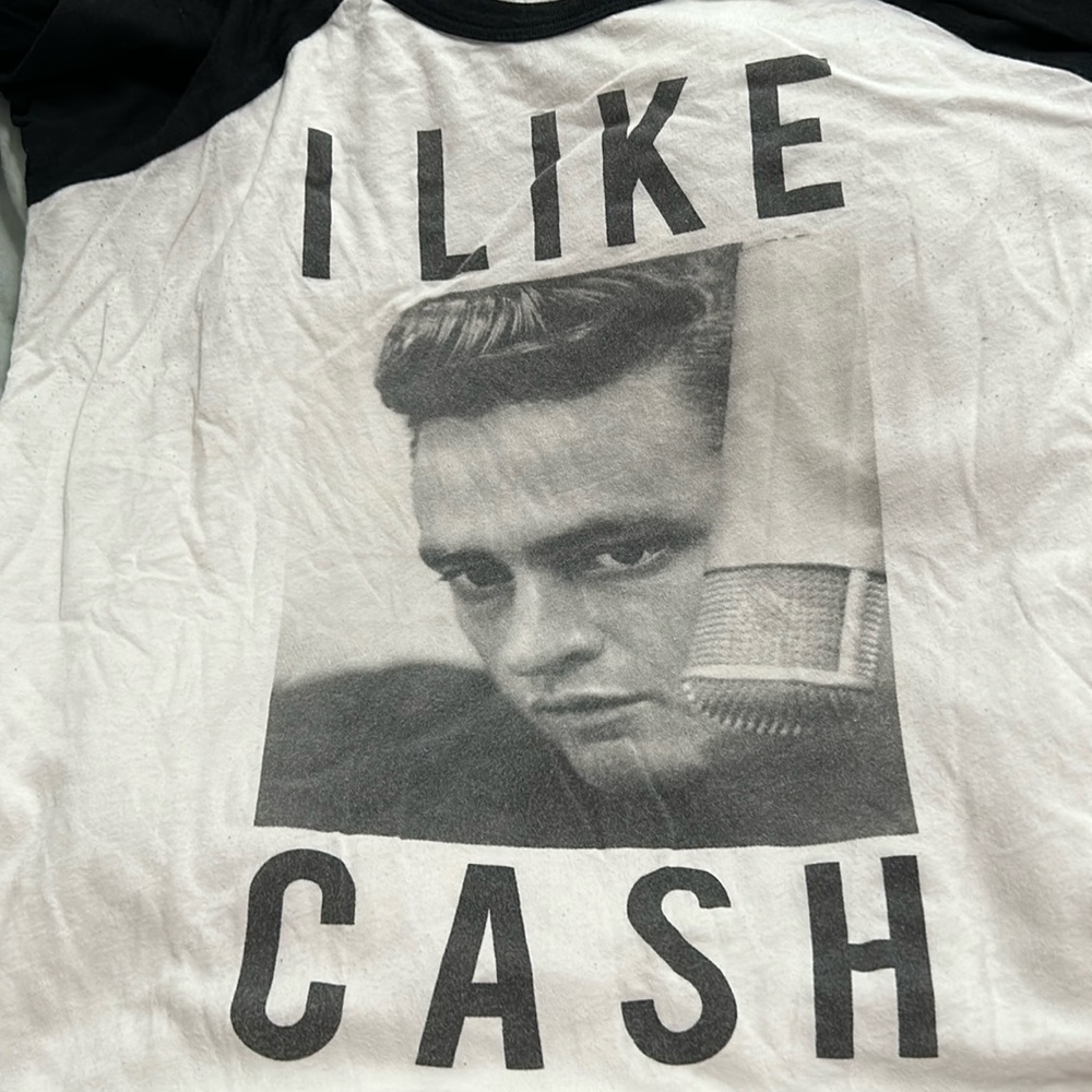 Johnny cash baseball tee